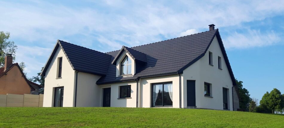 Maisons à toits noirs 