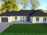 Plain-pied atypique, grands volumes avec garage  Maisons Les Naturelles