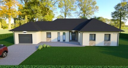 Plain-pied atypique, grands volumes avec garage  - Maisons Les Naturelles