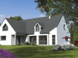 Maison en L à étage, 3 chambres avec garage & bureau  Maisons Les Naturelles