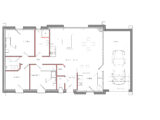 Maison avec garage et deux chambres et bureau au rez-de-chaussée  Maisons Les Naturelles