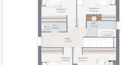Saint-Riquier Maison neuve -  Maisons Les Naturelles