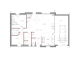 Maison avec garage, 1 chambre  Maisons Les Naturelles