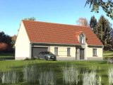 Belle maison au toit rouge, 147m², garage accolé, lucarne  Maisons Les Naturelles