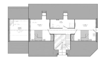 Maison familiale contemporaine avec son toit rouge, 130m², garage  - Maisons Les Naturelles