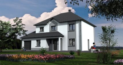 R+1 4 pans, 147 m², 5 chambres, garage  - Maisons Les Naturelles