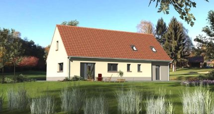 Belle maison au toit rouge, 147m², garage accolé, lucarne  - Maisons Les Naturelles