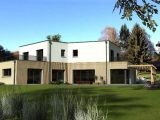 Maison toit plat, garage, 6 chambres  Maisons Les Naturelles
