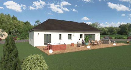 Plain-pied en Y, 130m², 3 chambres, double garage  - Maisons Les Naturelles