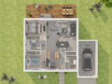 Plain-pied GA 2 ch Design  Maisons Les Naturelles