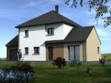 R+1 design avec 2 modules, 130m², garage  Maisons Les Naturelles