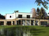 Maison toit plat, garage, 6 chambres  Maisons Les Naturelles