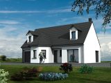 Maison design avec bow-window, 125m² avec garage  Maisons Les Naturelles