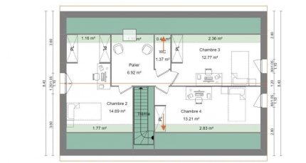 Moderne et fonctionnelle, 130m²  - Maisons Les Naturelles