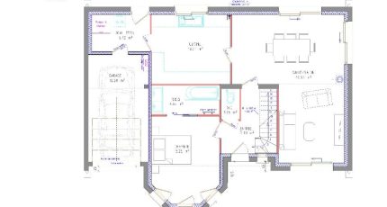Maison design avec bow-window, 125m² avec garage  - Maisons Les Naturelles