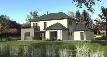 R+1 design avec grands volumes, 145m², double garage  - Maisons Les Naturelles