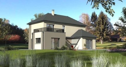 R+1 design avec grands volumes, 145m², double garage  - Maisons Les Naturelles