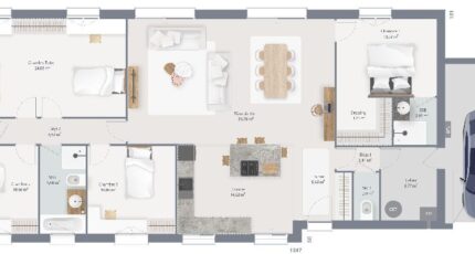 Family 140 GA Toit plat 30360-4586modele920200407Ra5gk.jpeg - Maisons Les Naturelles