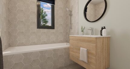 Plain-pied GI 2 ch Trendy 32015-4586modele6202106113WC5b.jpeg - Maisons Les Naturelles