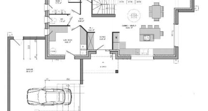 R+1 design avec grands volumes, 145m², double garage 32142-5042modele920230802FPKX6.jpeg - Maisons Les Naturelles