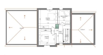 R+1 design avec double garage, 115m² 32141-5042modele720220112DZtLB.jpeg - Maisons Les Naturelles