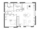 Maison moderne avec pan cassé, vide sur hall, 110m² 32753-5042modele620220112J1bET.jpeg Maisons Les Naturelles