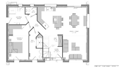 Maison de charme morderne, 132 m2, touches de briques 33140-5042modele920230906S2Dy1.jpeg - Maisons Les Naturelles