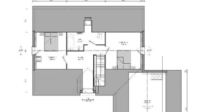 Maison en L à étage, double garage, 3 chambres 34689-6121modele920221116odG68.jpeg - Maisons Les Naturelles