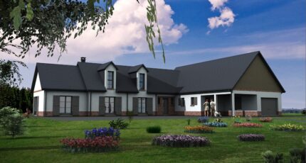 Maison en L à étage, garage, 2 chambres dortoir 34685-6121modele7202211149IbPc.jpeg - Maisons Les Naturelles