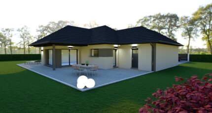 Plain-pied atypique, grands volumes avec garage 34913-5042modele820221216V5NpL.jpeg - Maisons Les Naturelles