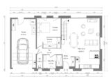 Maison contemporaine avec son toit rouge, 96m² avec garage 34908-5042modele820221215LJLmP.jpeg Maisons Les Naturelles