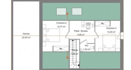 Maison de 97m², 3 chambres, garage 34907-5042modele720230802L2pBr.jpeg - Maisons Les Naturelles