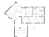 Plain-pied en Y, 130m², 3 chambres, double garage 37551-5042modele820230804w1PGF.jpeg Maisons Les Naturelles