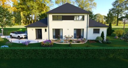 R+1 design, grands volumes 37549-5042modele820230804S6hTe.jpeg - Maisons Les Naturelles
