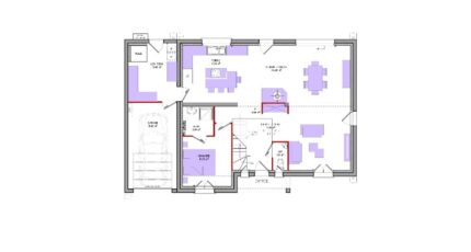 R+1 4 pans, 147 m², 5 chambres, garage 37547-5042modele920230804PBTWR.jpeg - Maisons Les Naturelles