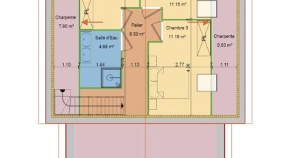 Modèle atypique, 126m², 4 chambres, garage 37546-5042modele1020230804PwsgH.jpeg - Maisons Les Naturelles