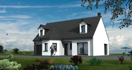 Maison design avec bow-window, 125m² avec garage 37544-5042modele620230804JLLAk.jpeg - Maisons Les Naturelles