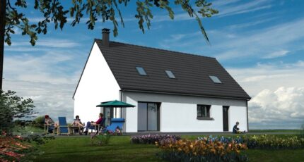 Maison design avec bow-window, 125m² avec garage 37544-5042modele820230804Wun3p.jpeg - Maisons Les Naturelles