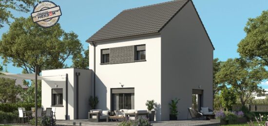 Plan de maison Surface terrain 97 m2 - 5 pièces - 4  chambres -  avec garage 