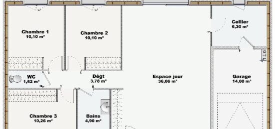 Maison neuve à , Pas-de-Calais