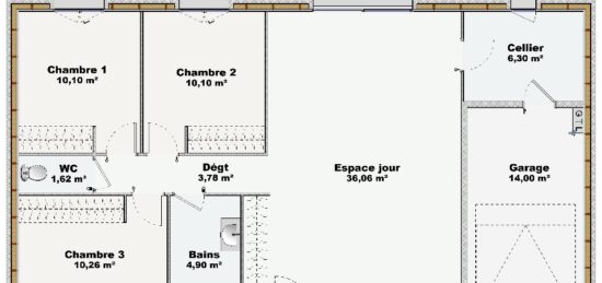 Maison neuve à , Somme